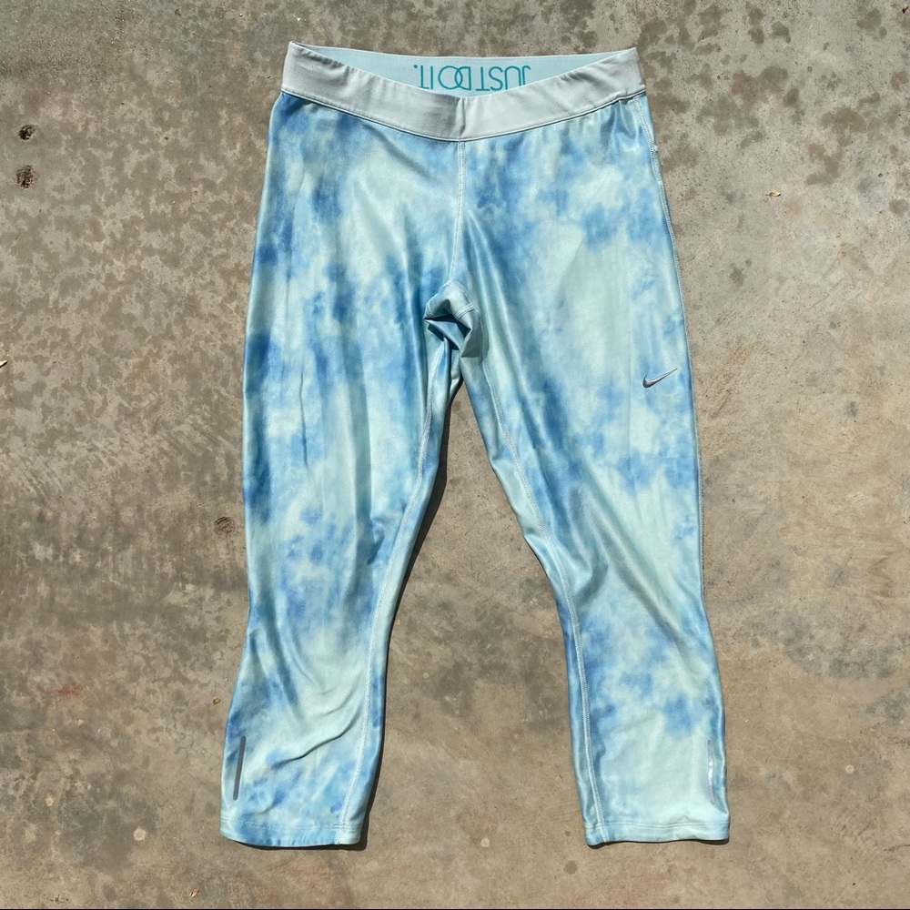 Nike Dryfit Blue Tie-dye Leggings. Women’s sz L